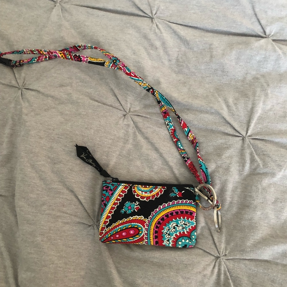 perfect condition vera bradley lanyard and id case